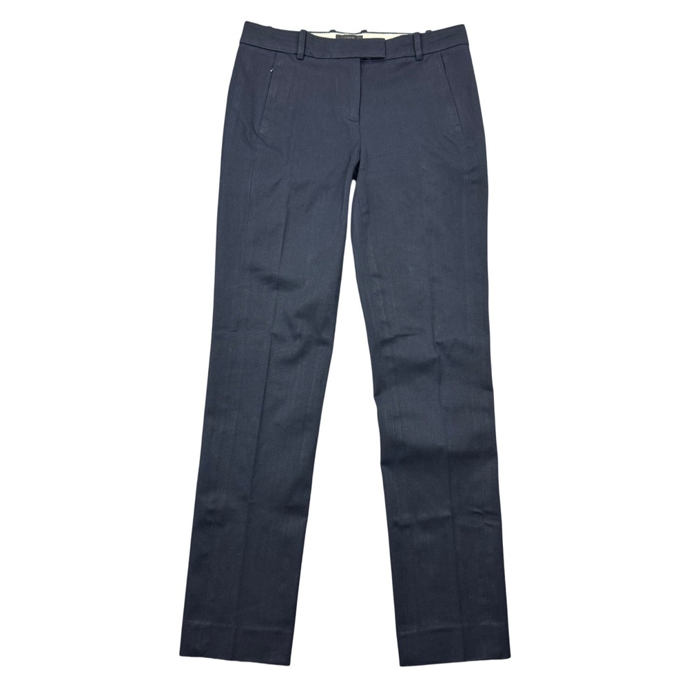 J Crew Dress Pants Women 6T Navy Blue Maddie Straight‎ Stretch Mid Rise Trouser